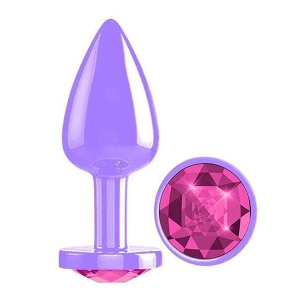 Plug Anal Diamond Colors Lilás Delicious P - Imagem 3