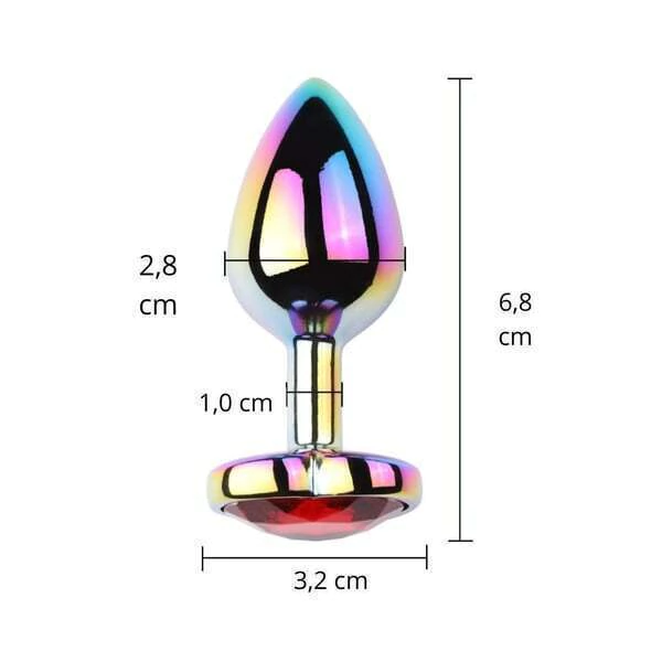 Plug Anal Colors Coração Pequeno Vibe Toys - Imagem 3