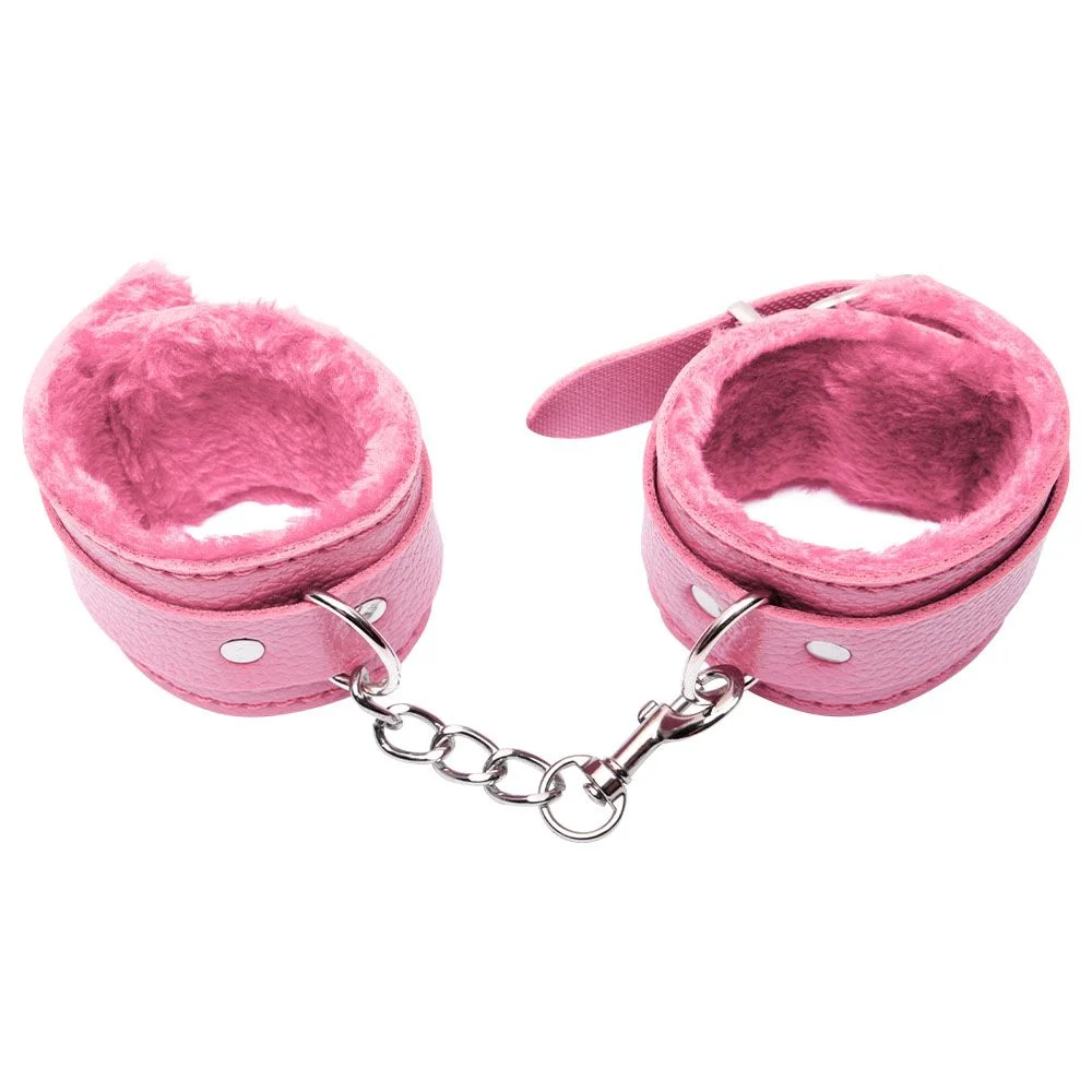 Algema Com Corrente E Fivelas Rosa Sexy Import - Imagem 4