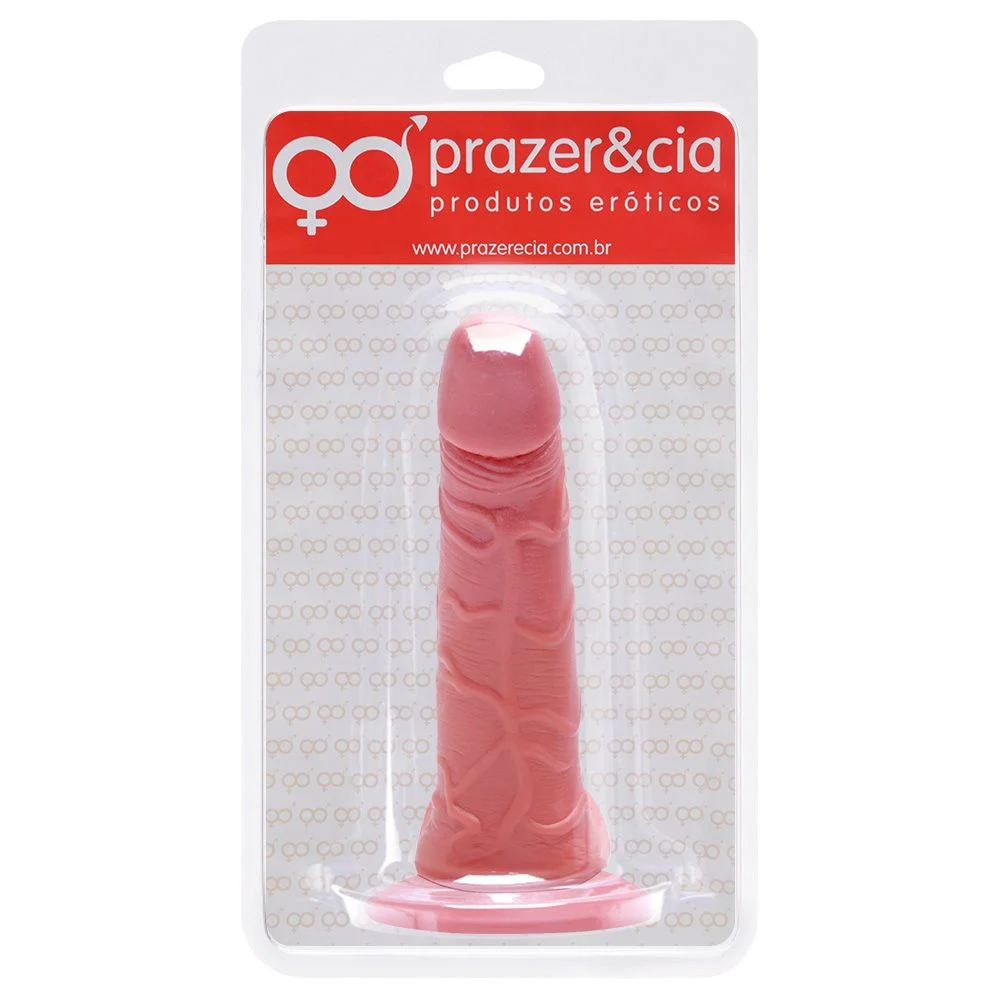 prótese De Borracha Maciça 14 X 2,6Cm Prazer E Cia - Imagem 2
