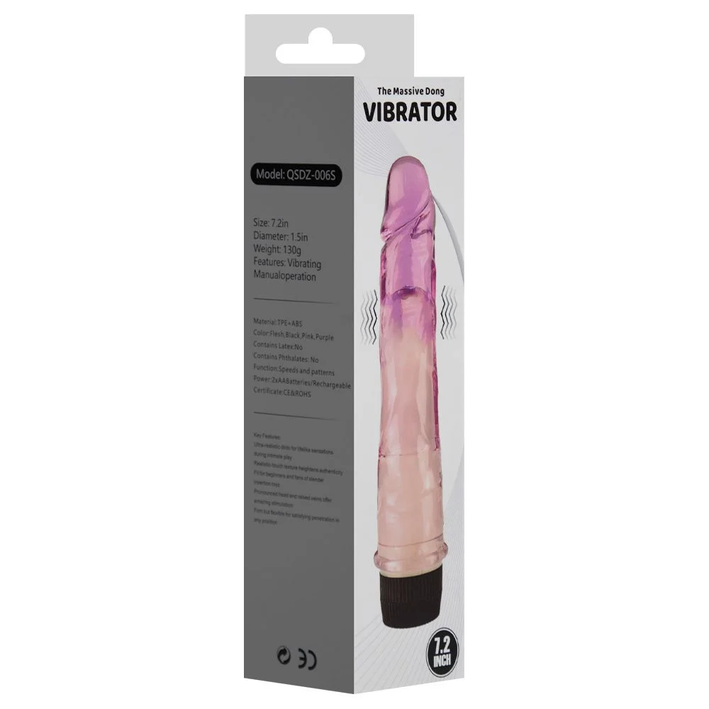 Pênis Vibrador Massive Dong 18,5 X 4Cm Youvibe Vipmix - Imagem 2