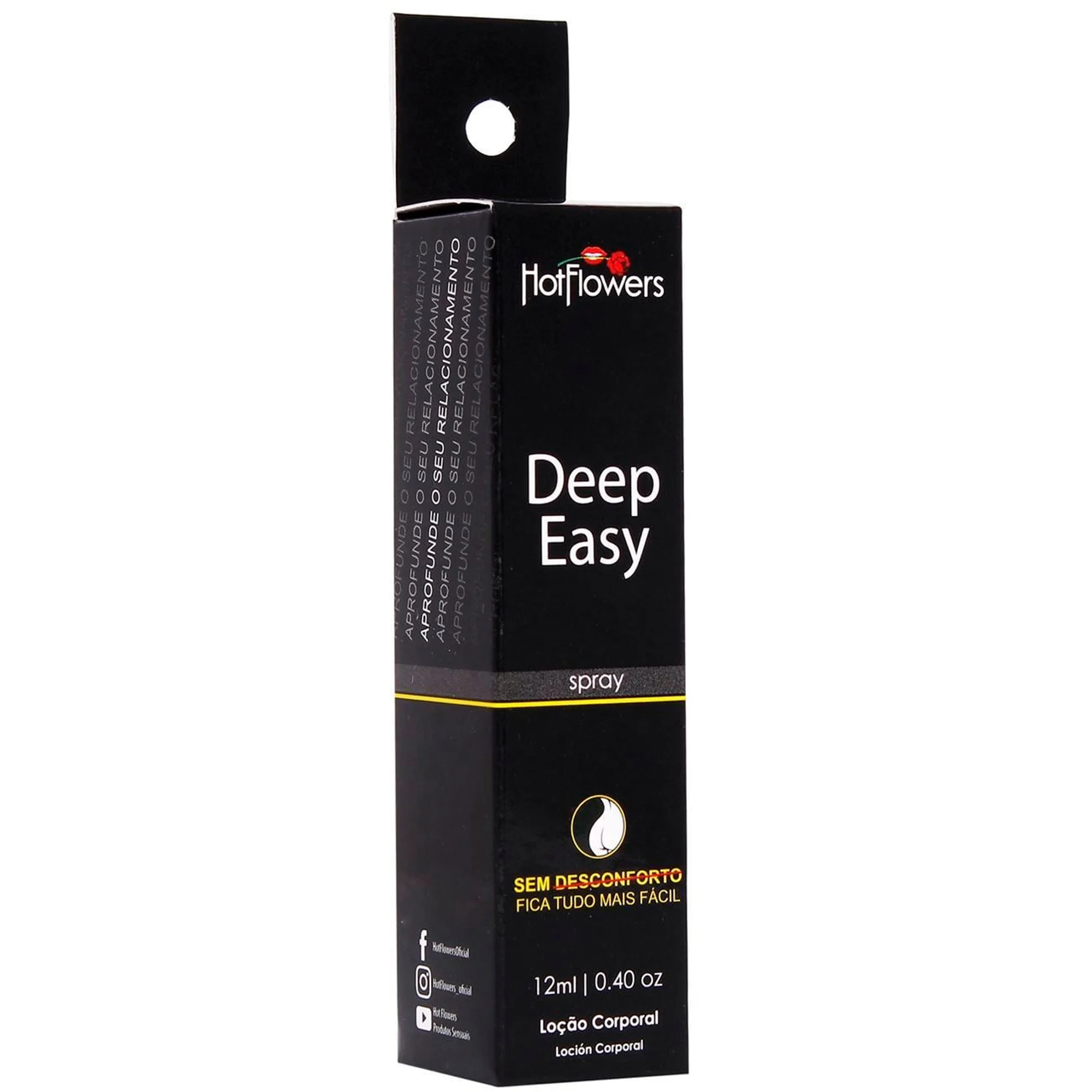 Deep Easy Loção Corporal Para Massagem Em Spray 12Ml Hot Flowers - Imagem 2