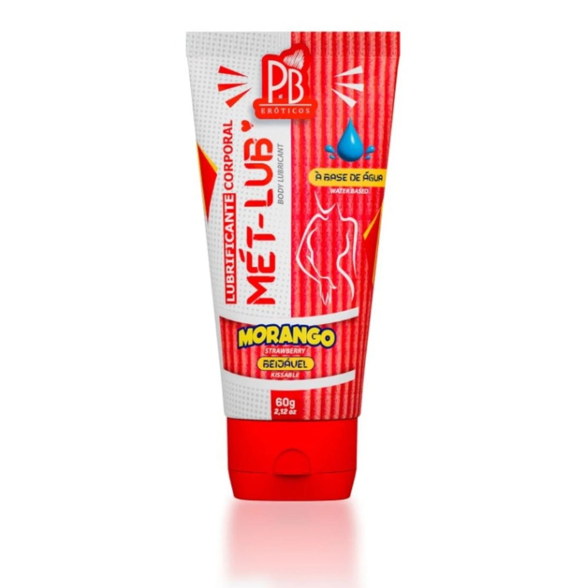 Mét-Lub Lubrificante Corporal Beijável 60g - Imagem 2