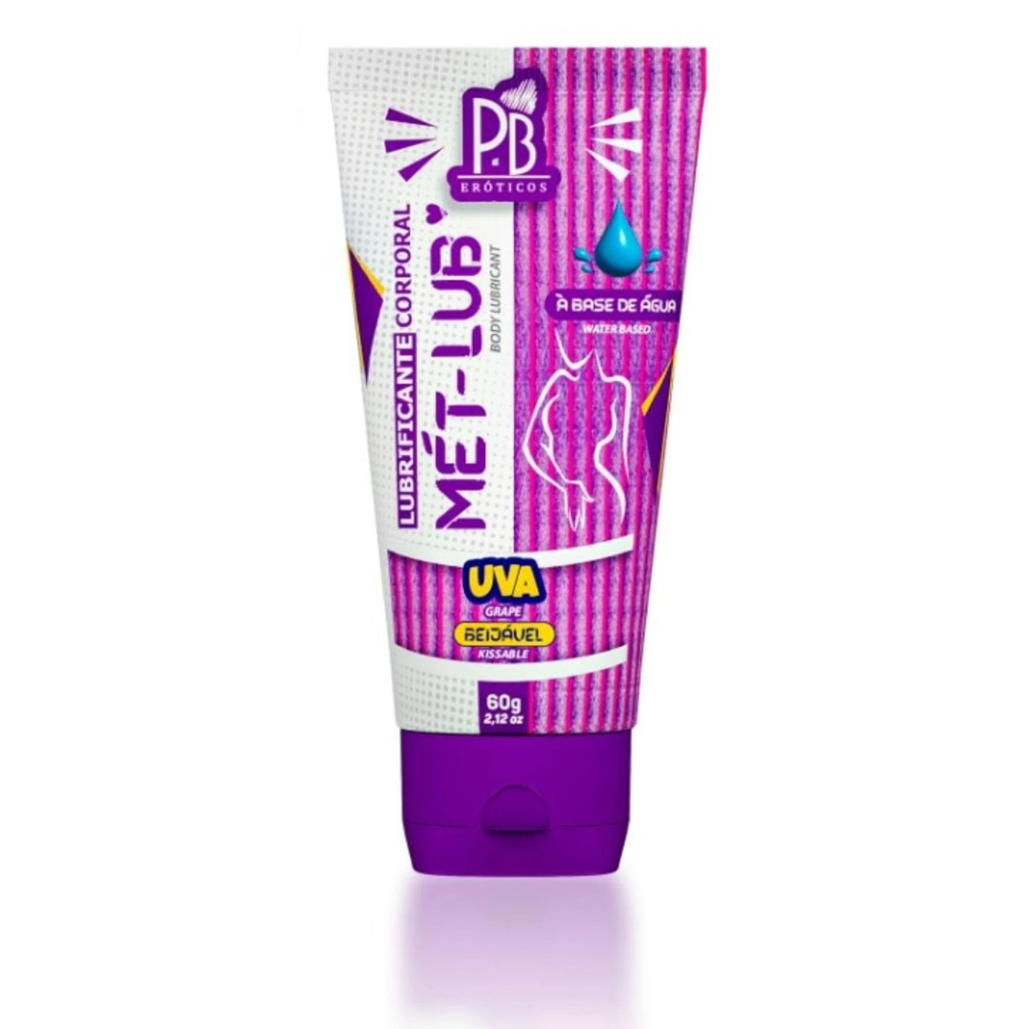 Mét-Lub Lubrificante Corporal Beijável 60g - Imagem 4