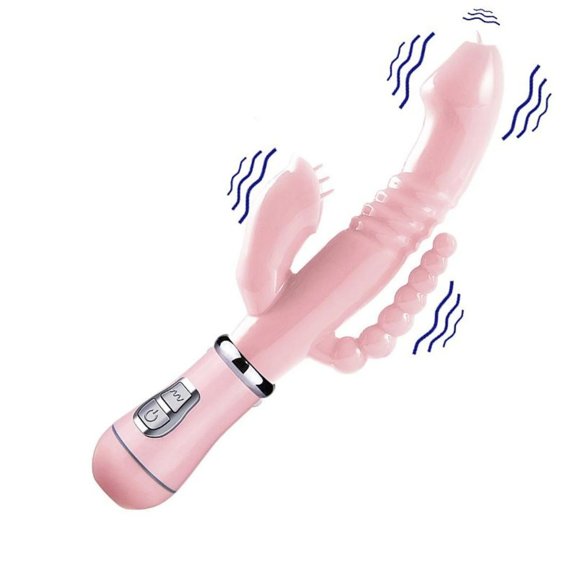 Vibrador Tripla Estimulação com Língua 12 Vibrações - Imagem 4