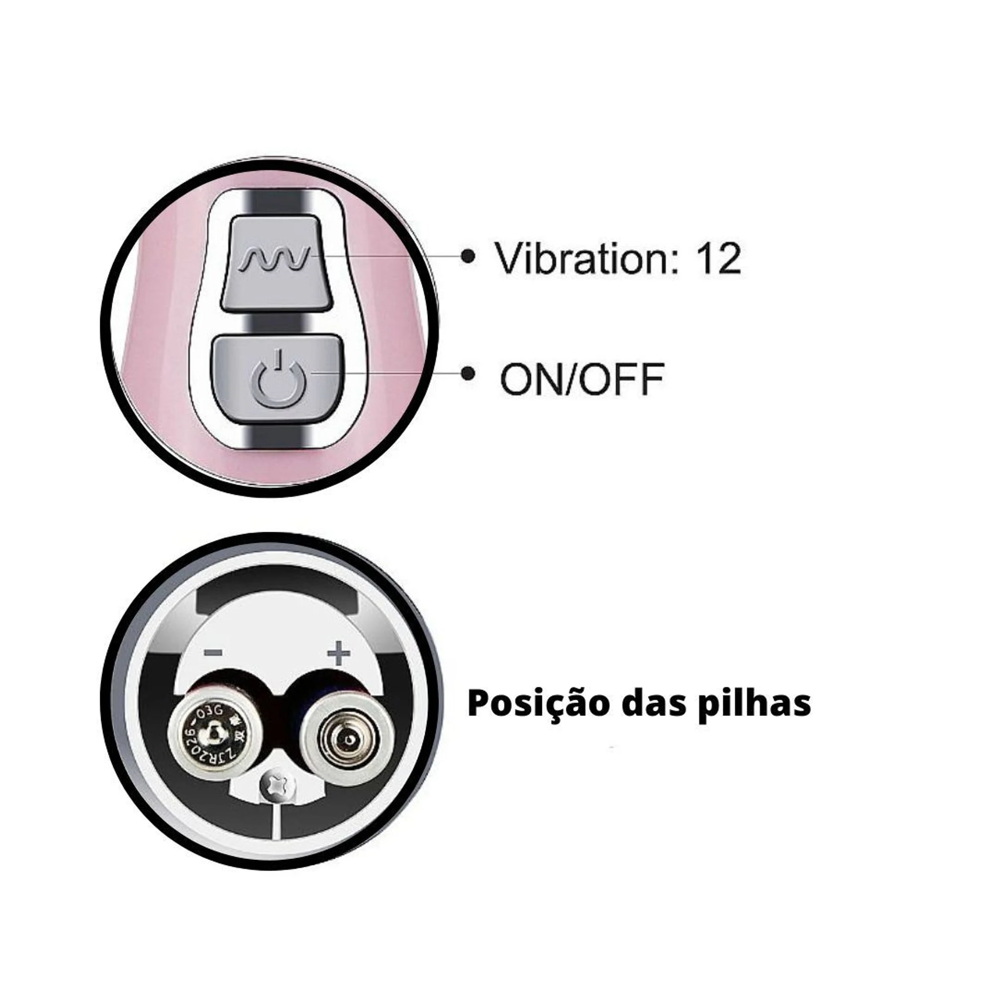 Vibrador Tripla Estimulação com Língua 12 Vibrações - Imagem 2