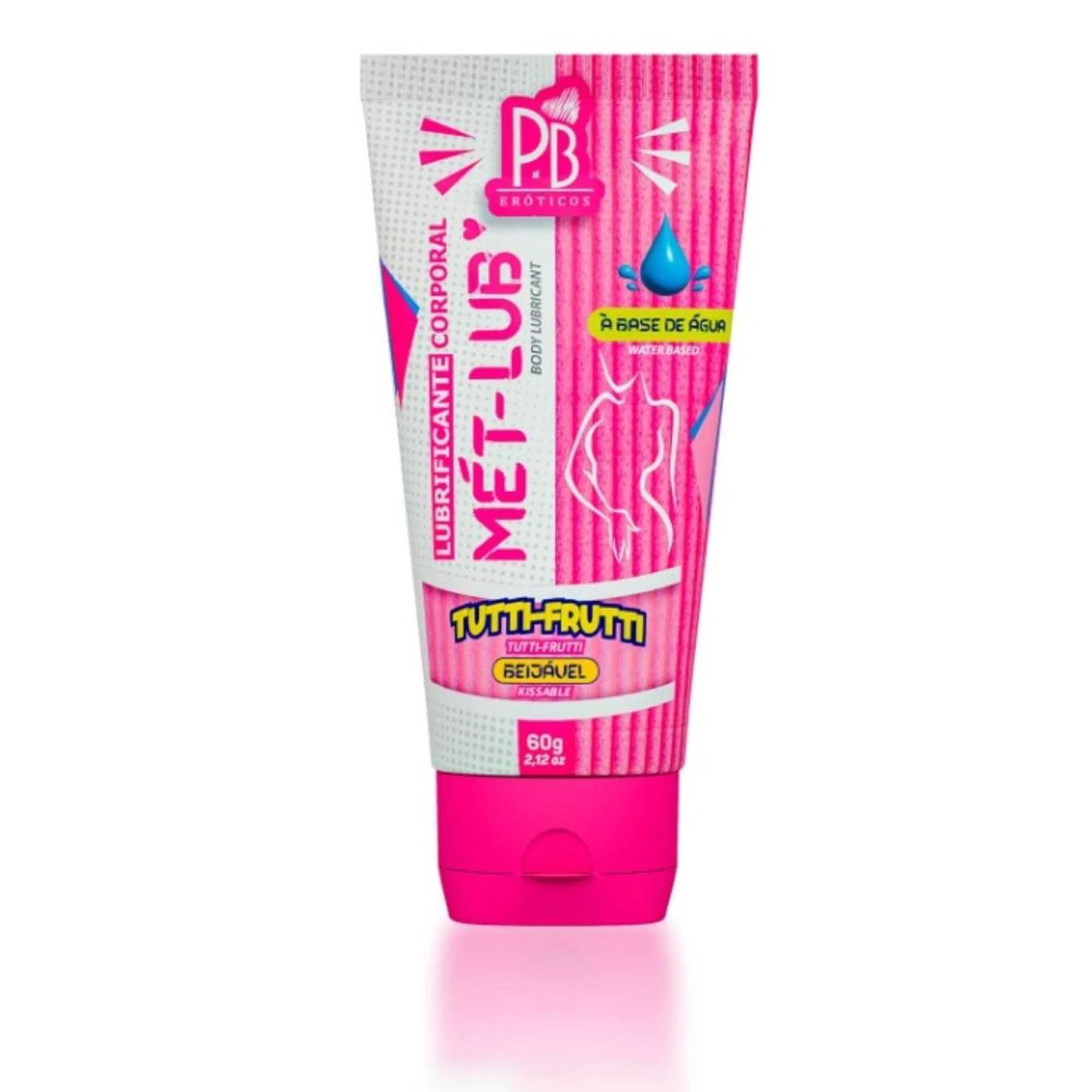 Mét-Lub Lubrificante Corporal Beijável 60g - Imagem 3